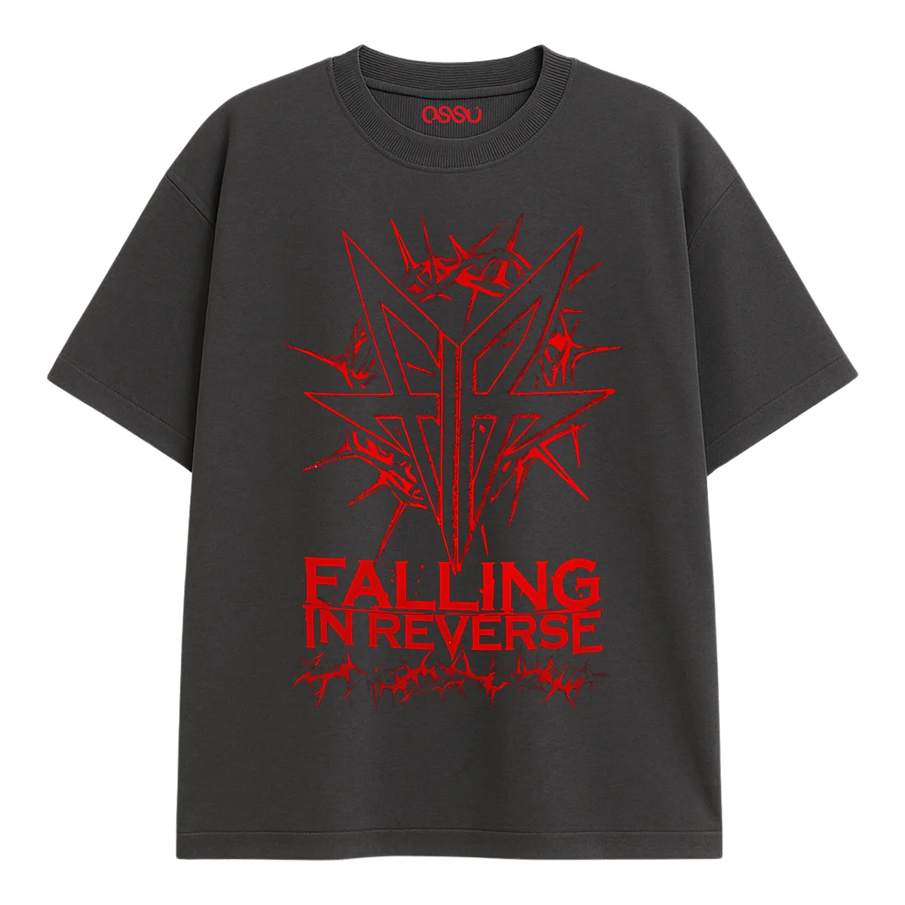 Falling in Reverse Red Logo Grey