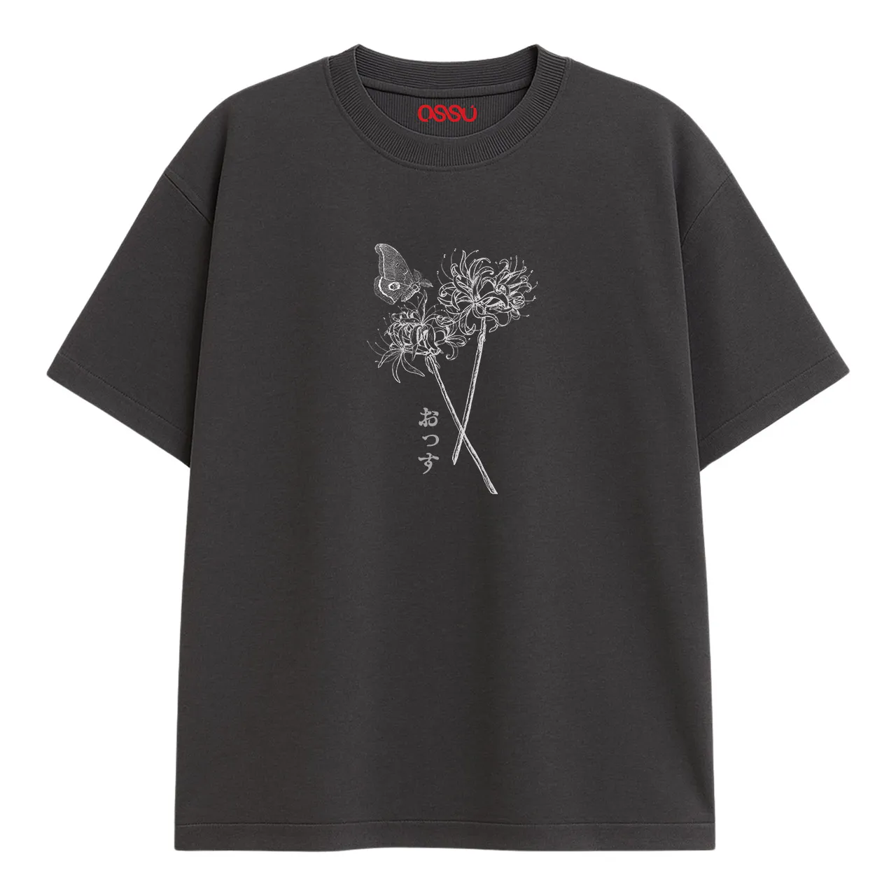 HIGANBANA FLOWER SKETCH GREY