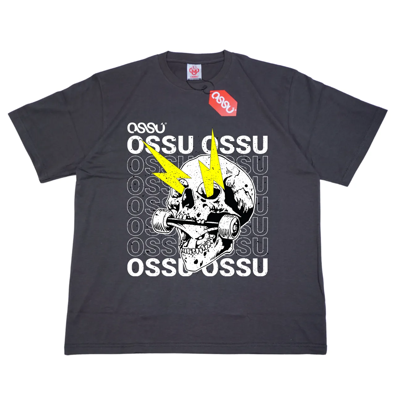 OSSU SKATE SKULL GREY
