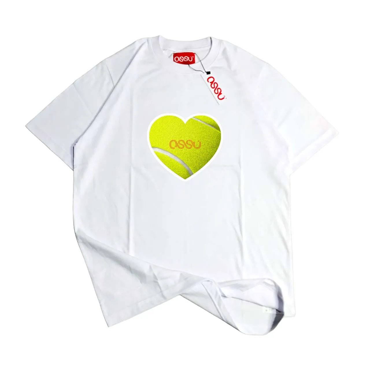 Tennis Heart White