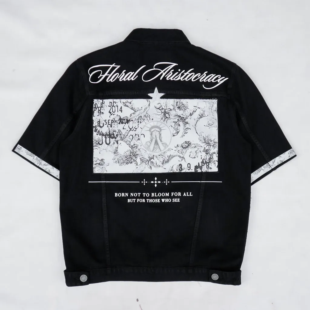 PAPAGO - JAKET JEANS - JAKET DENIM PRIA - FLORAL